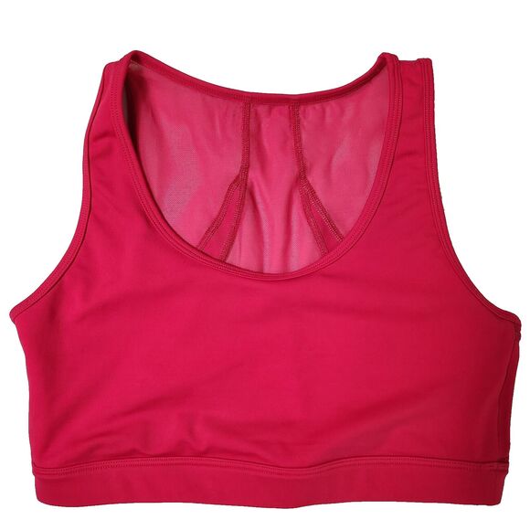 Zyia Active Women’s Medium Hot Pink Bomber Lace Razorback Sports Bra - Picture 1 of 6
